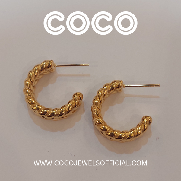 BRAIDED CALI HOOPS