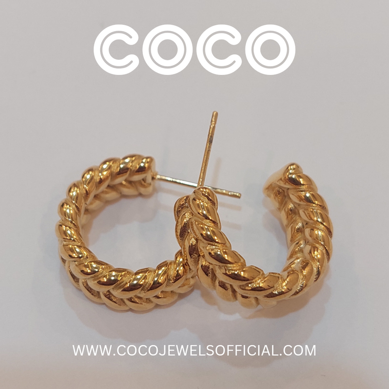 BRAIDED CALI HOOPS