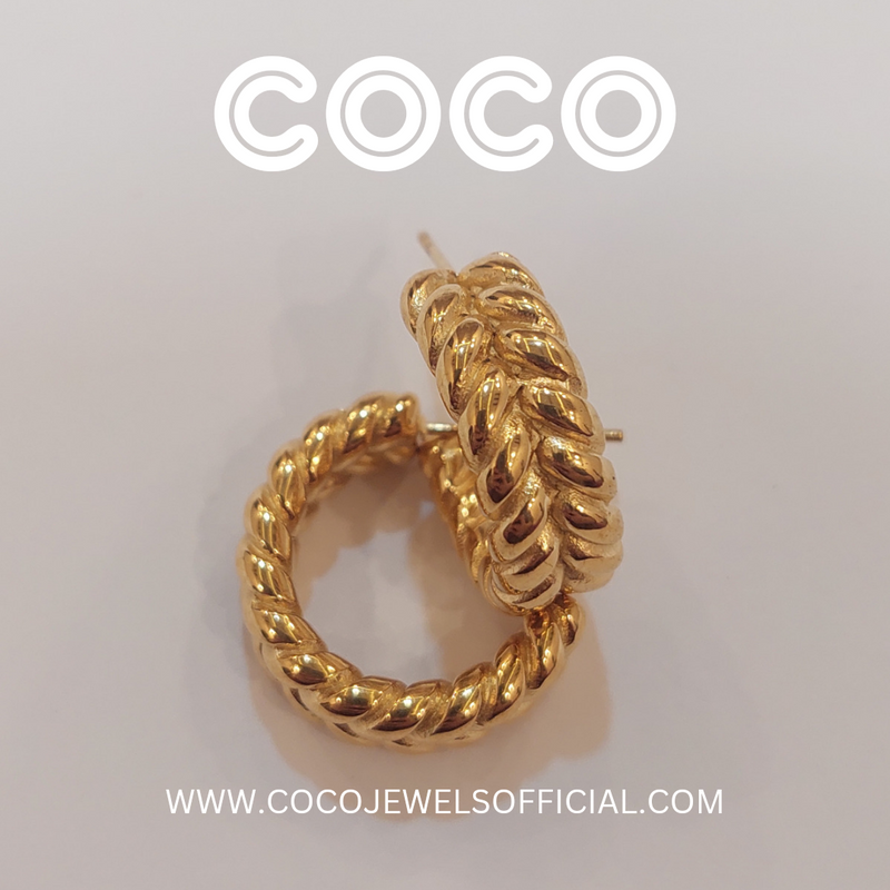 BRAIDED CALI HOOPS