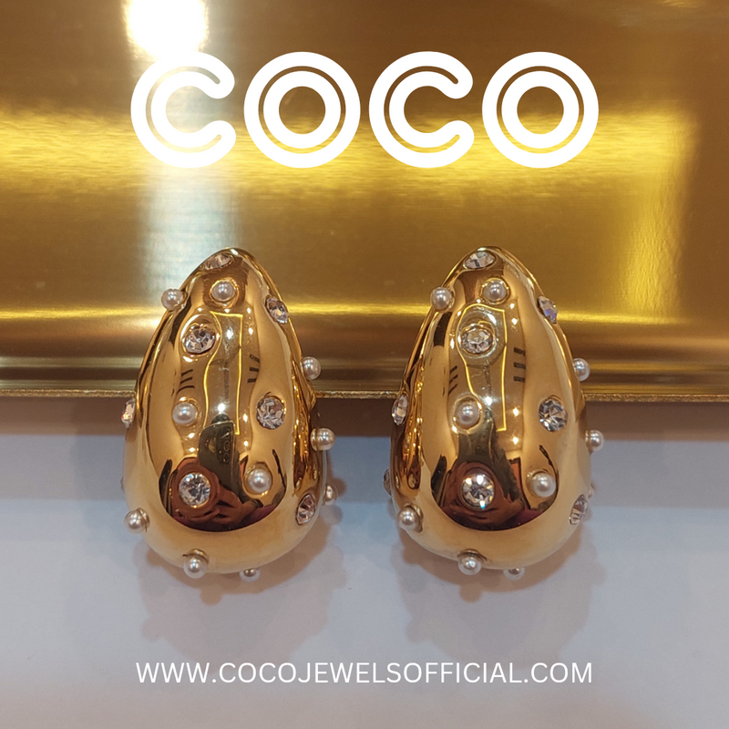 PEARLY BOTTEGA HOOPS