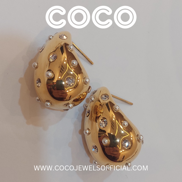 PEARLY BOTTEGA HOOPS