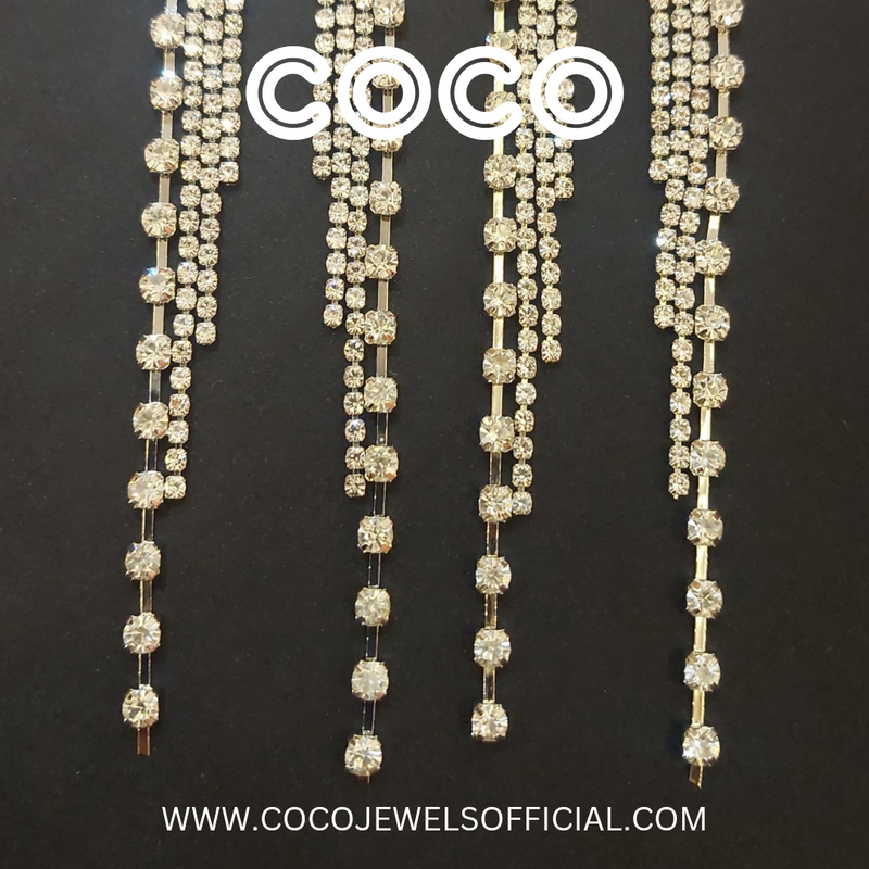 ROXELENA CRYSTAL RHINESTONE EARRINGS