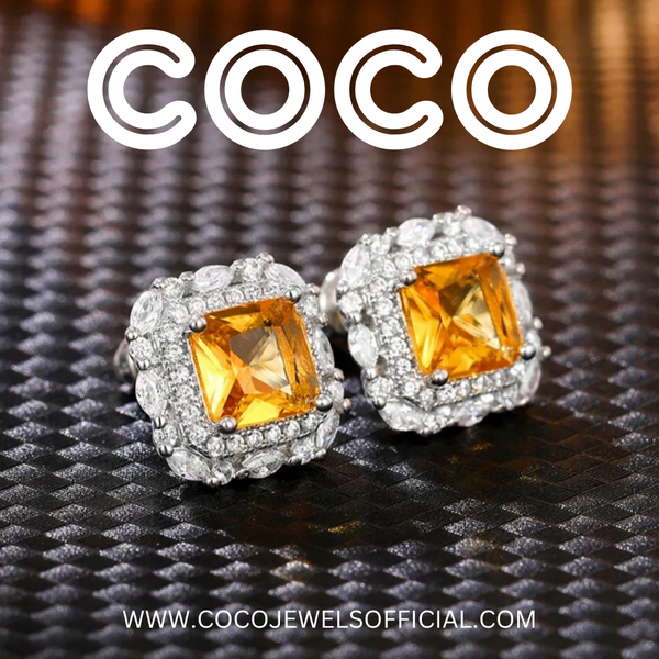 VENY STUDS - YELLOW
