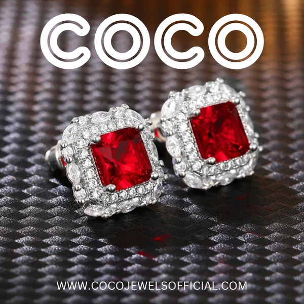 VENY STUDS - RED