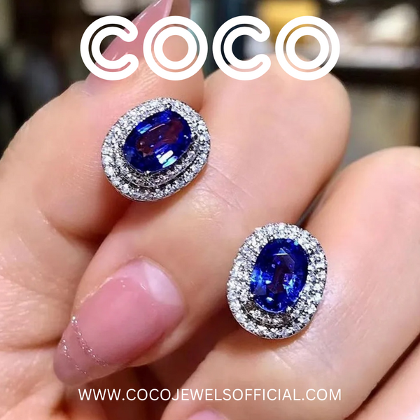 VINTAGE BLUE EARRINGS